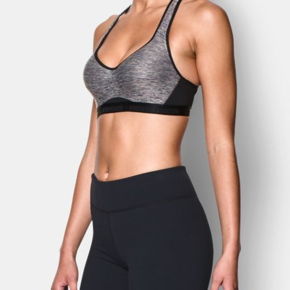 NWT Under Armour Armour High Sports Bra Char/Black 1259953 38D - Picture 8 of 8